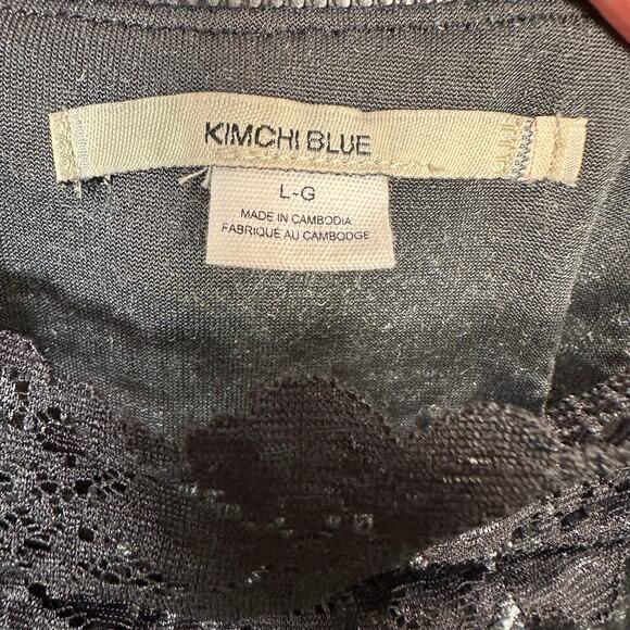 Kimchi Blue Ryder Crushed Velvet Y2K Dark Fairycore Feminine Goth Mini Dress L - Picture 4 of 14